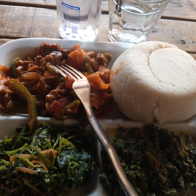 Ugali Spinach Beef Stew