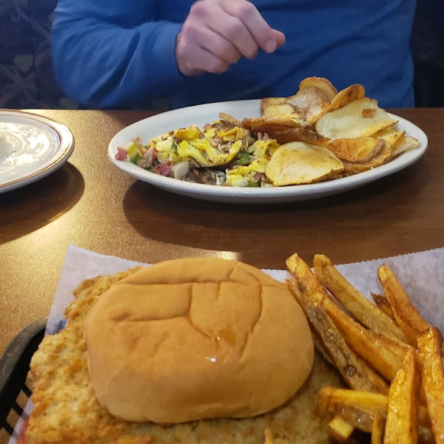 Biscuits & Gravy & Tenderloin Sandwich