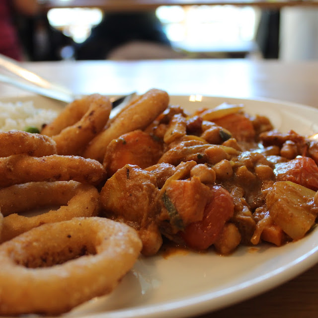 Rice Onion Rings Beans