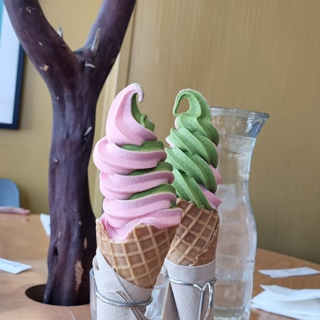 Matcha Soft Serve Ice Cream