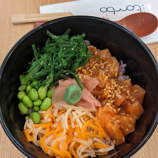 Salmon Sashimi Don