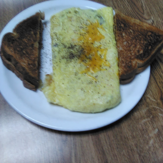 Ham and Cheese Omelette Special with Dirnk