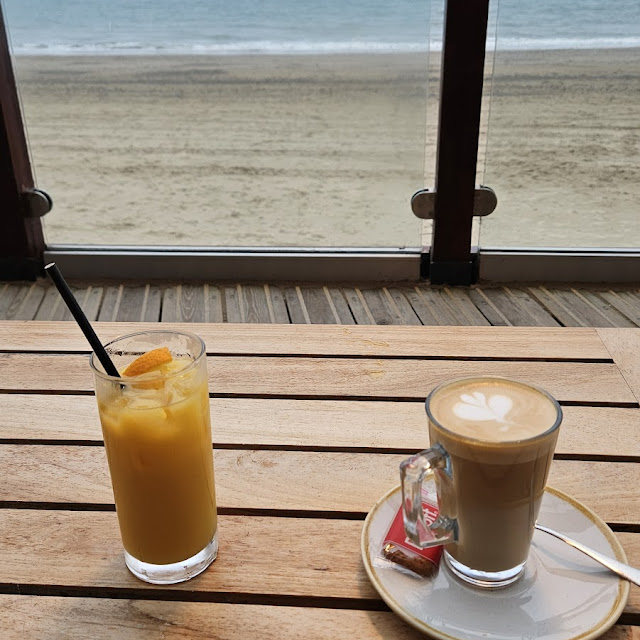 Orange Juice and Latte