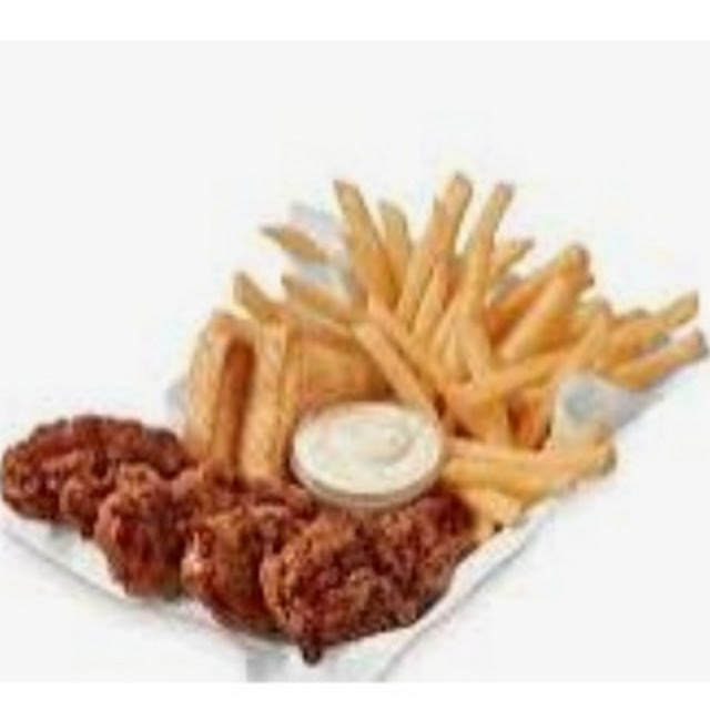 Barbecue Wings and Fries