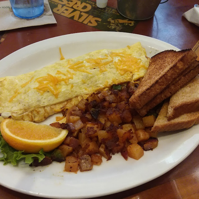 Cheese Omelette with Home Fries