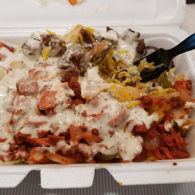 Chicken and Lamb over Rice