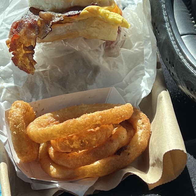 Bacon Egg and Cheese on a Biscuit