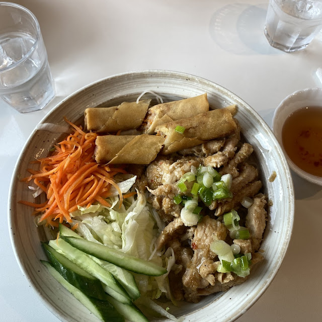 Veggie Spring Roll & Tofu Vermicelli Bowl