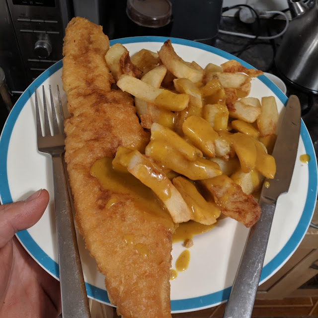 Fish and Chips and Spicy Curry