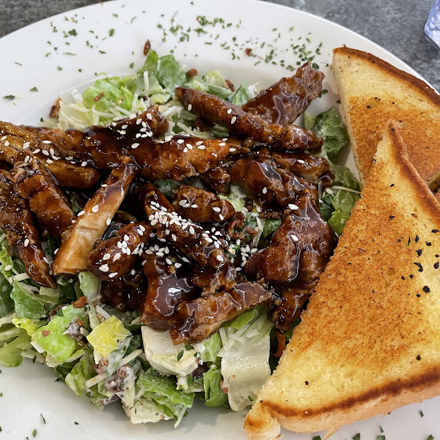 Crispy Teriyaki Chicken Ceasar Salad