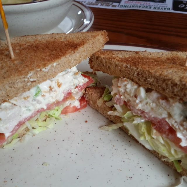 Chicken Salad Sandwich on Wheat Toast