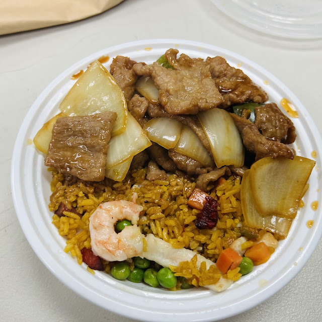Pepper Steak with House Special Fried Rice