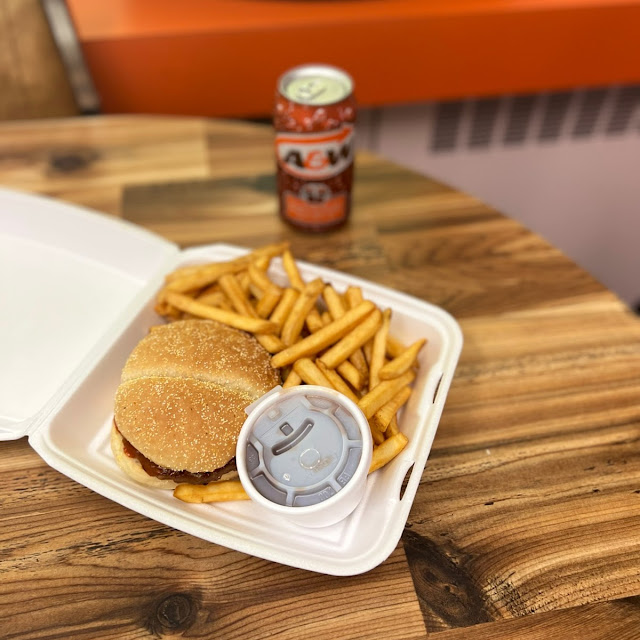 Double Baron Burger and Fries