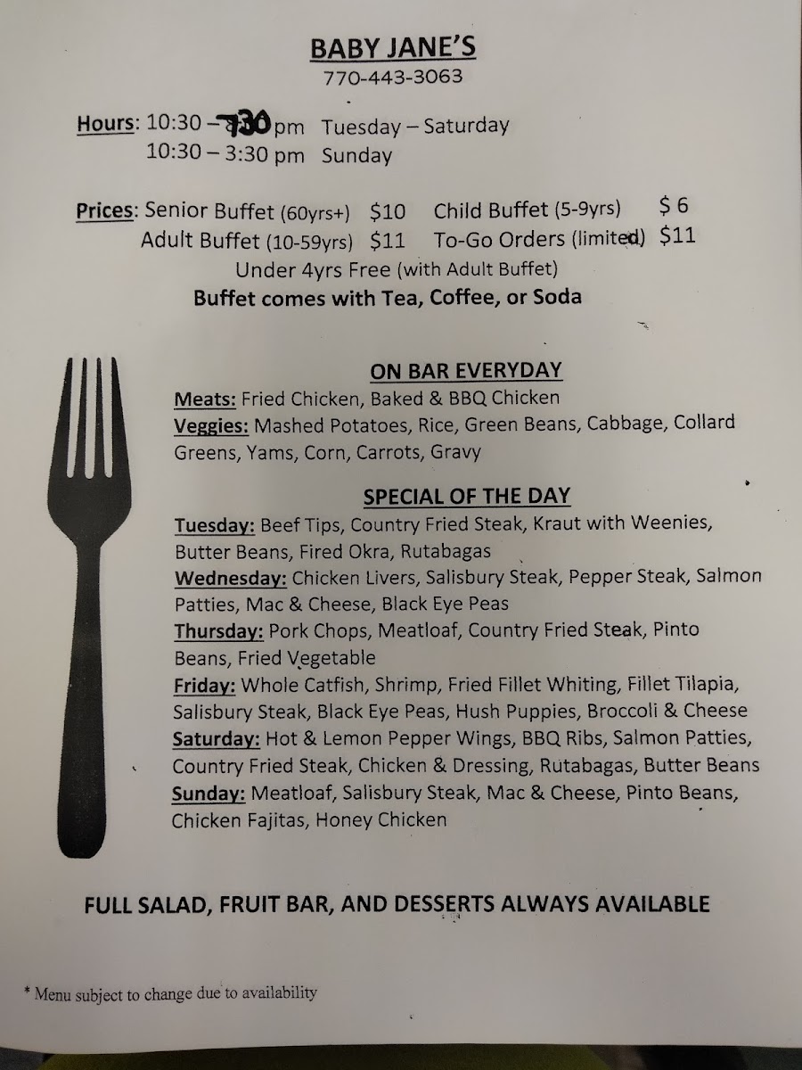 Menu Photo 0