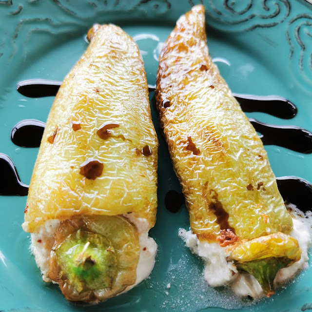 Zuccini Flowers Stuffed with Rice & Herbs