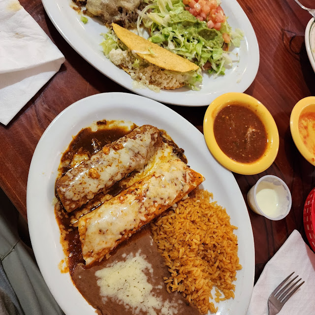 Chimichanga and Burrito Combo