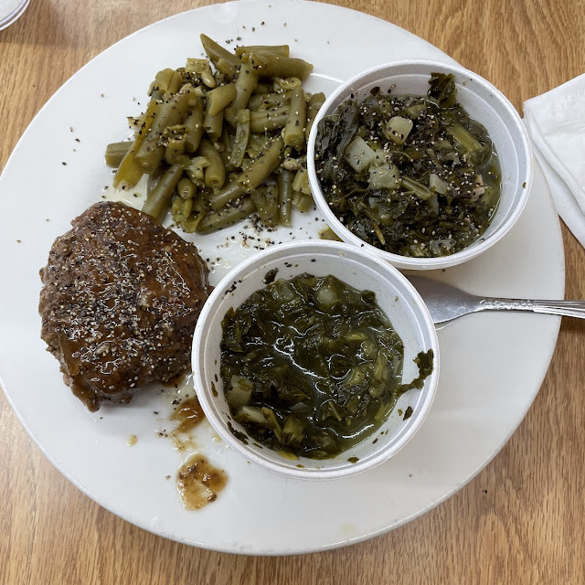 Blue Plate Special You Pick 1 Meat 3 Vegetables