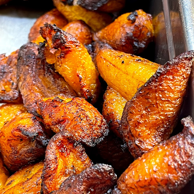 Half Chicken with Fried Green Plantain Combo