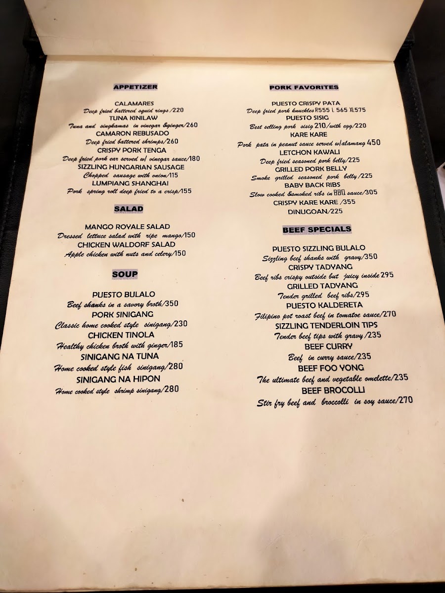 Menu Photo 0
