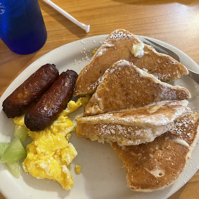 French Toast 2 Eggs & Bacon or Sausage