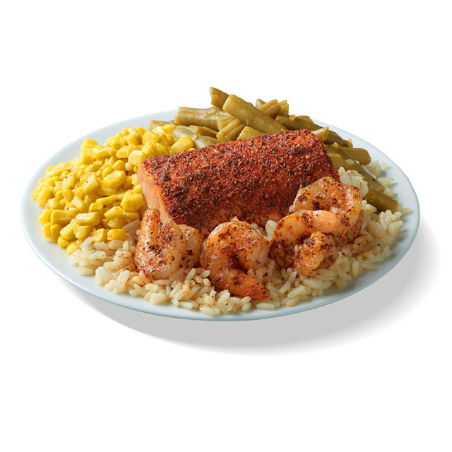 Grilled Salmon & Shrimp Platter