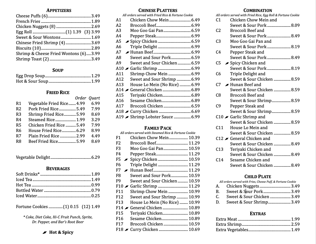 Menu Photo 0