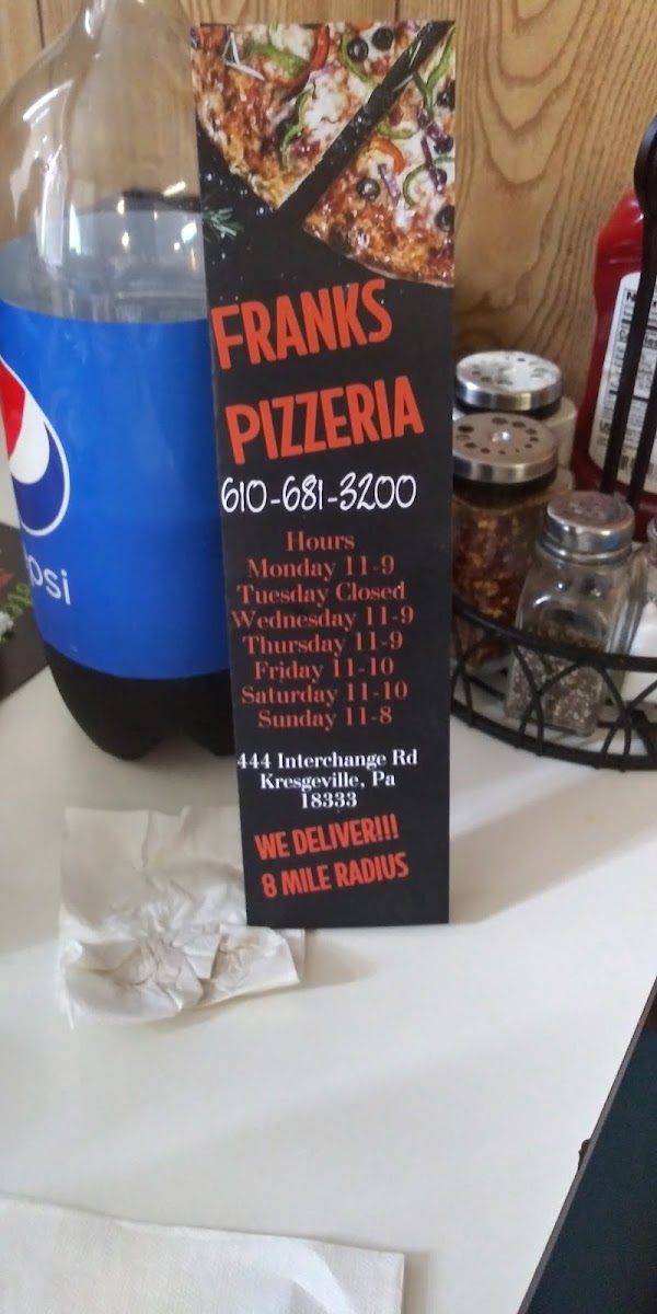 Frank's Pizzeria Kresgeville - Photo 5