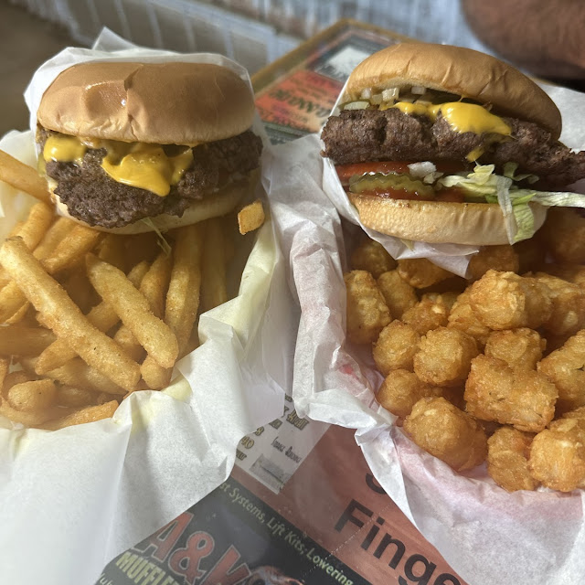 Double Cheeseburger and Fries