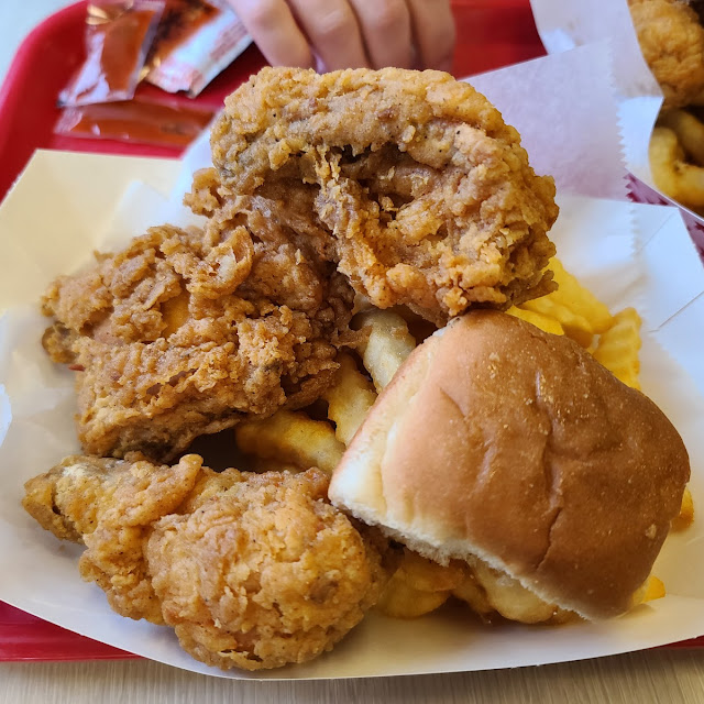 3 Piece Dark Chicken with Fries and Roll