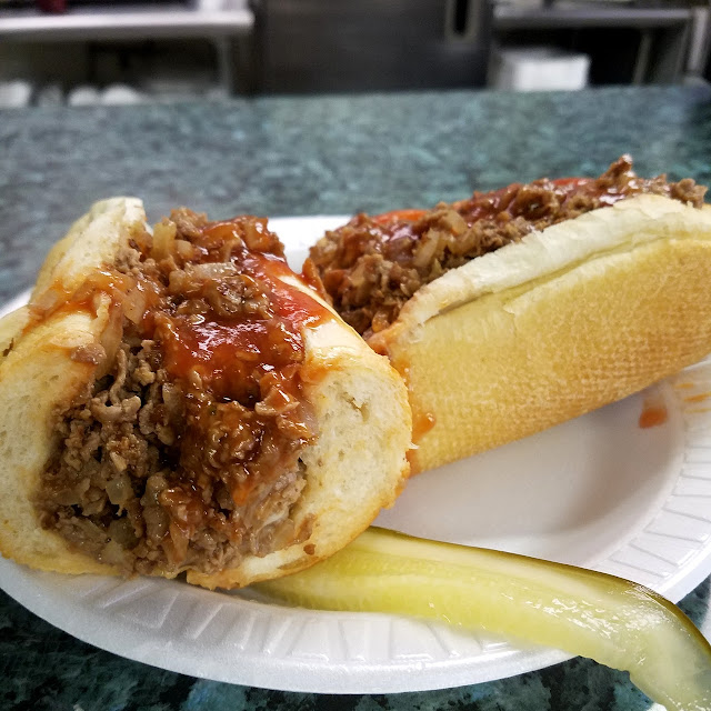 Cheese Steak with Sauce and Onions