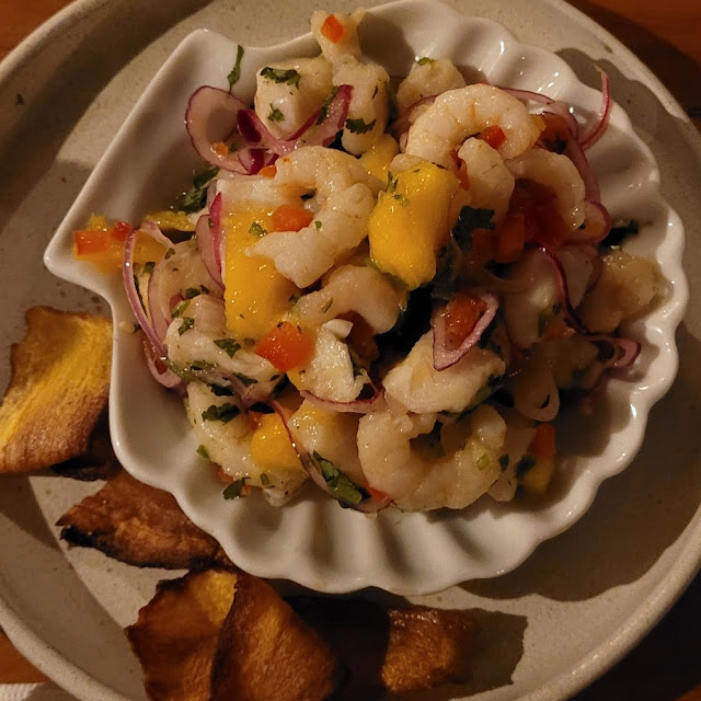 Ceviche Camarão E Peixe Branco