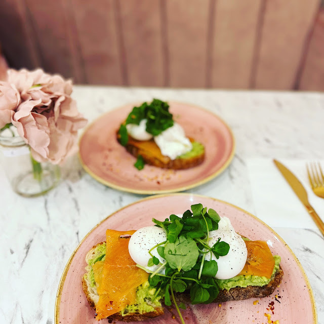 Avo Smoked with Smoked Salmon on Waffles