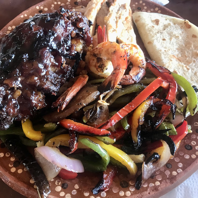 Rib and Shrimp Plate