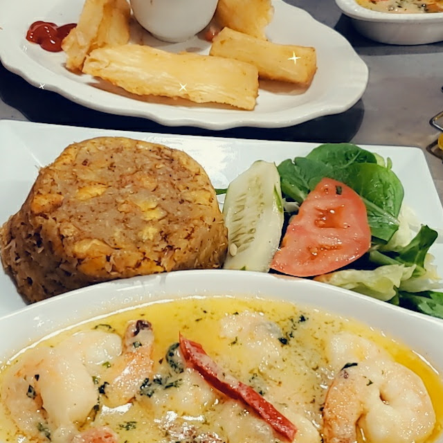 Mofongo with Shrimp