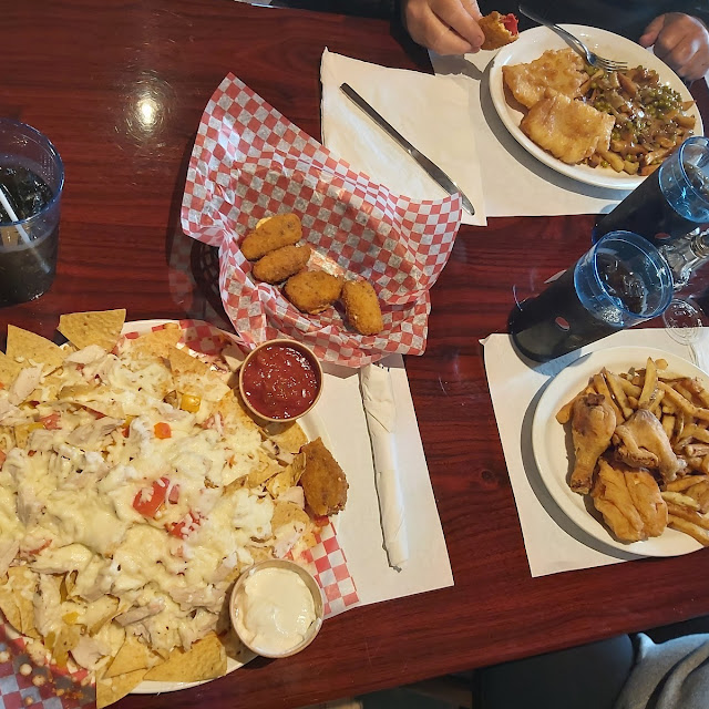 Nachos Jalapeño Poppers Fish and Chips and Chicken and Chips