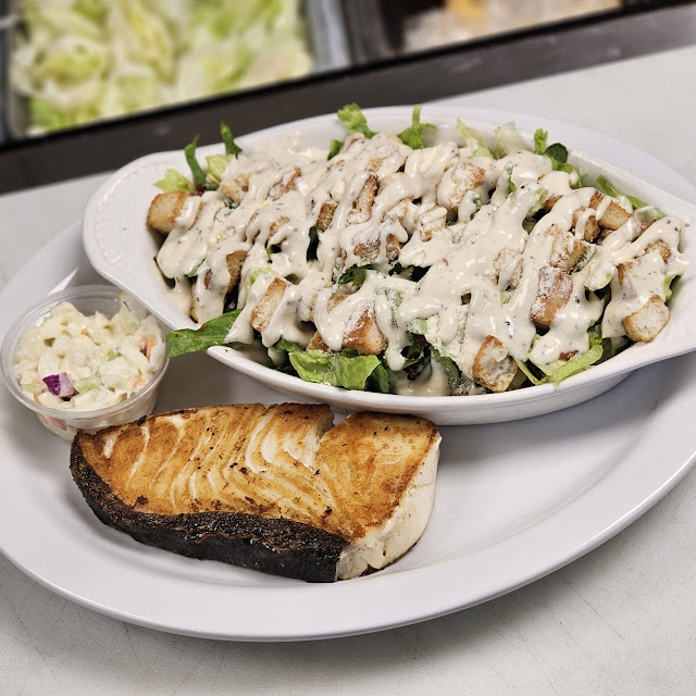 Halibut & Ceasar Salad