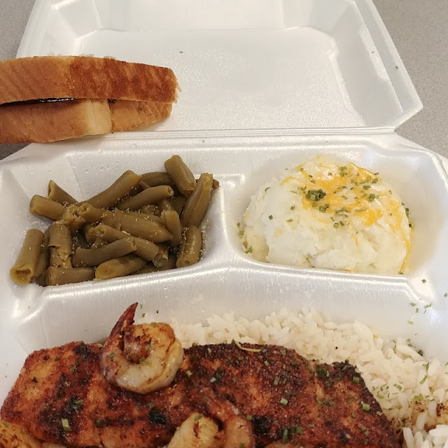 Grilled Salmon and Shrimp