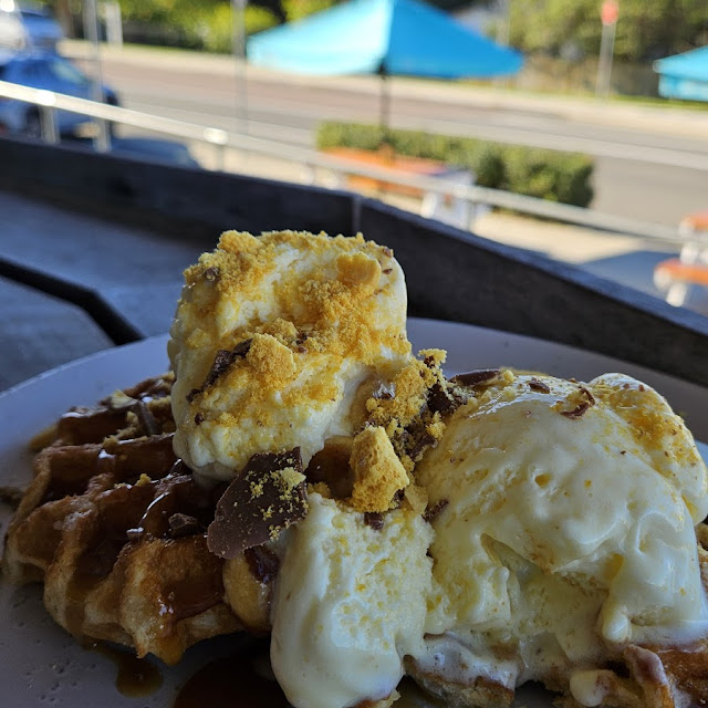 Waffle with Ice Cream