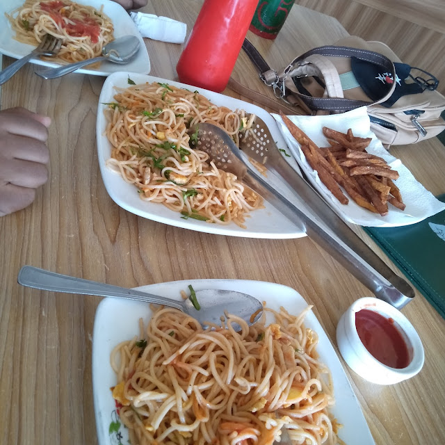 Chicken Chawmin with French Fries