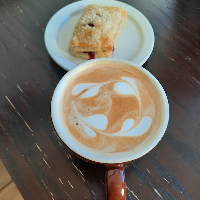 Latte and Danish