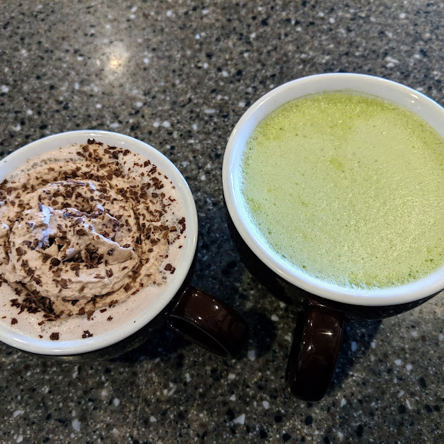 Chocolate and Matcha Green Tea
