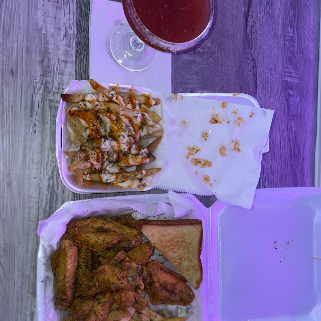 Lemon Pepper Wings and Fries