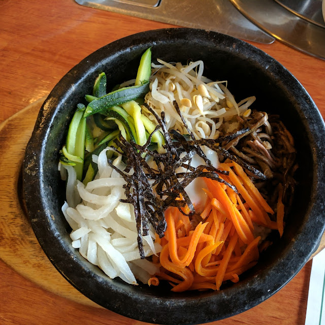 Beef Bibimbap in Hot Stone Bowl