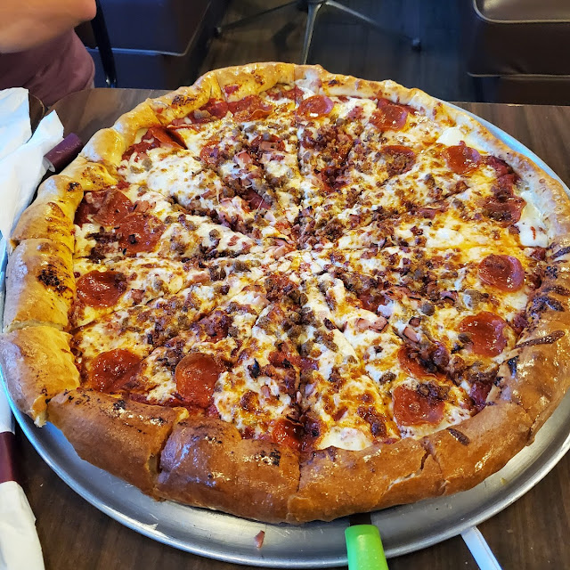 Three Meat Lover's Pizza