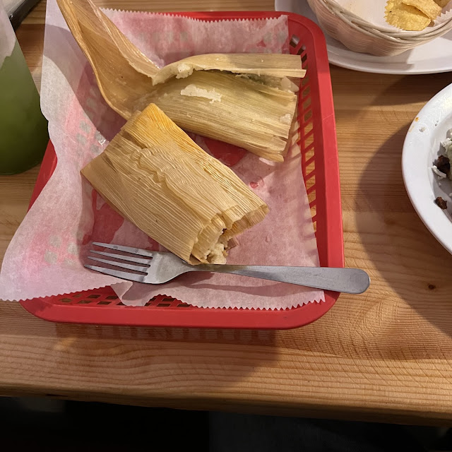 2 Tamales Con Arroz Y Frijoles 2 Tamales with Rice and Beans