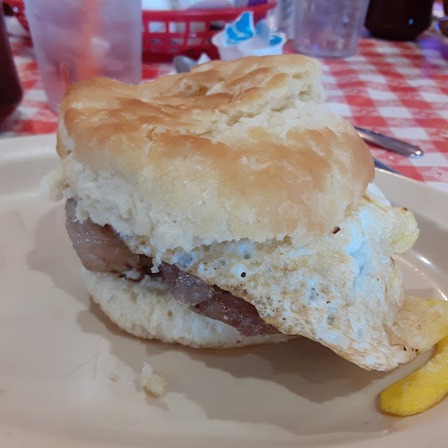 Tenderloin and Egg Biscuit