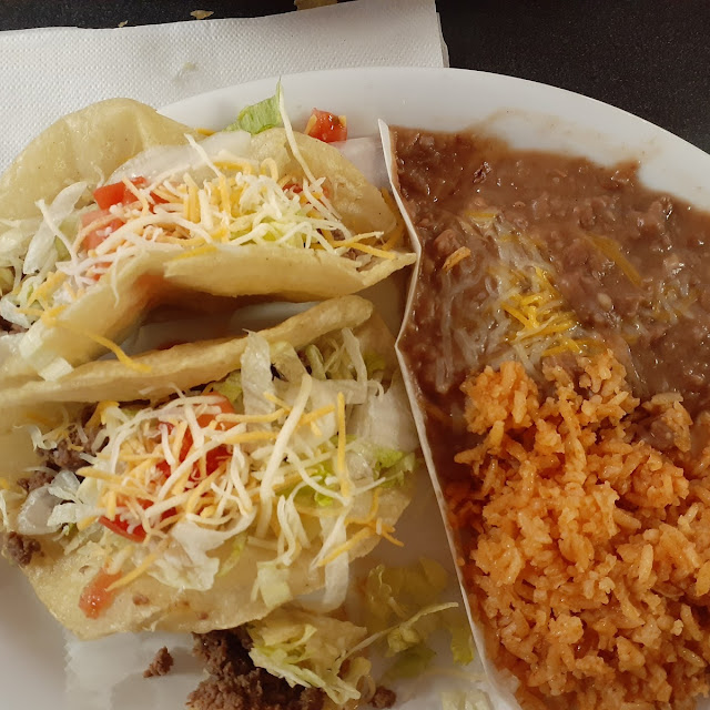 Lightly Fried Corn Tortilla Ground Beef Tacos