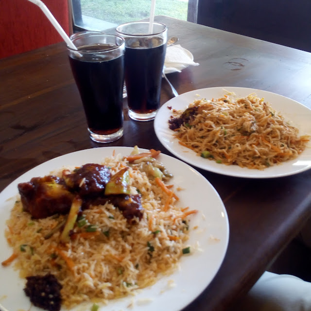 Chicken Fried Rice & Chicken Noodles
