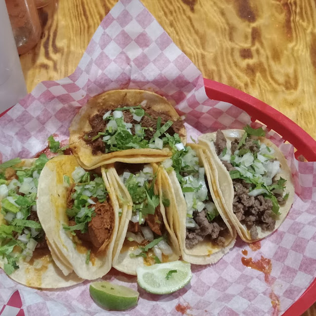 El Pastor Steak Lingua Chicken Tacos
