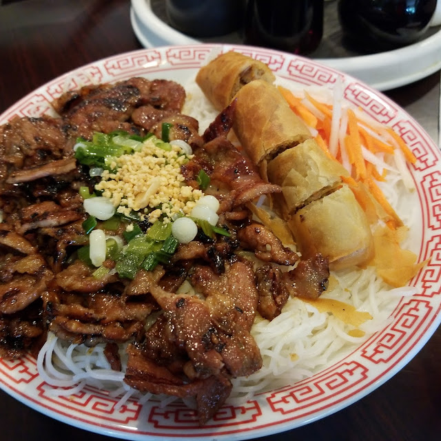 Tapioca Noodles with Roast Pork And